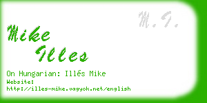 mike illes business card